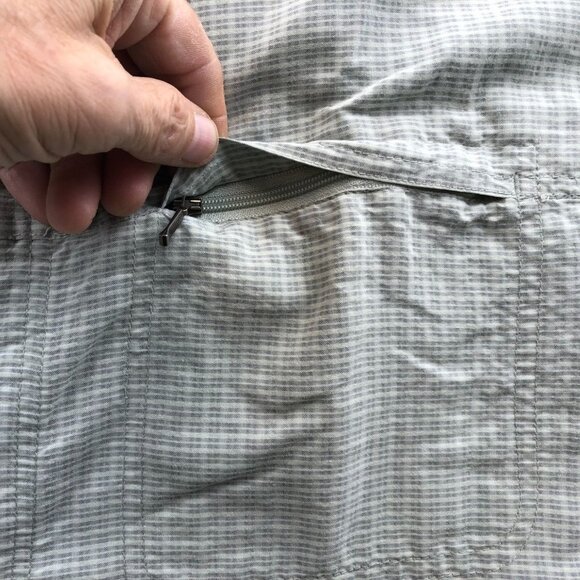 RedHead Men's Fishing Shirt Large Short Sleeve Caped and Vented Plaid Button Up - Picture 7 of 13